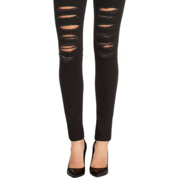 J Brand Maria Ripped High Waist Skinny Jeans - Picture 1 of 3